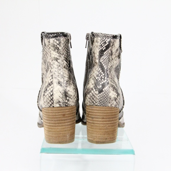 Carlos Santana Boots sz 10 Women Western Bootie Faux Leather Rowan snakeskin - Picture 6 of 9